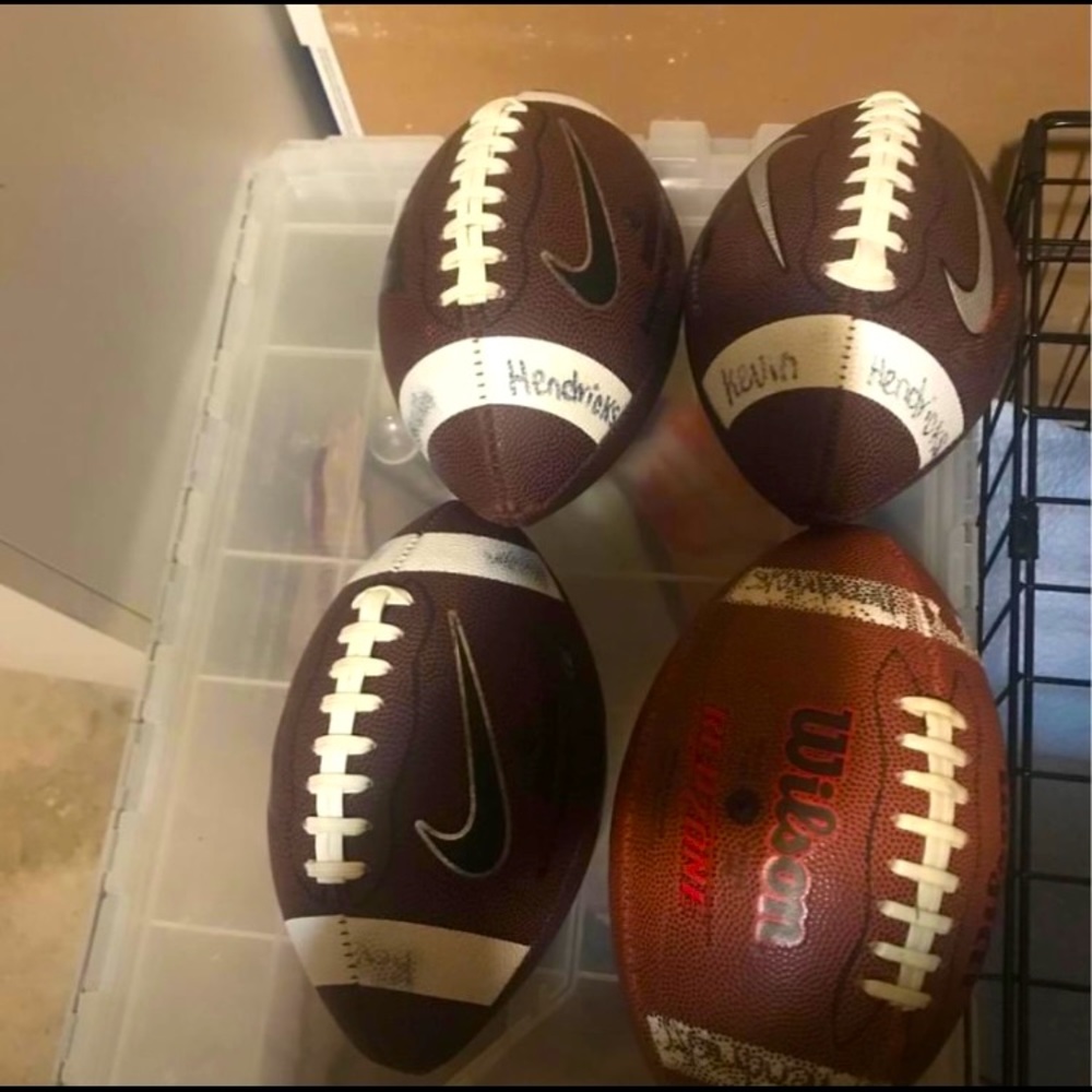 Pee wee size Football 4 of them